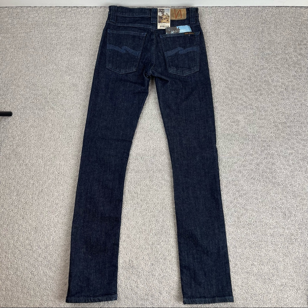 Nwt Nudie Jeans Co. Tube Tom Rinsed Open Indigo W24 L30 — image 7 of 8